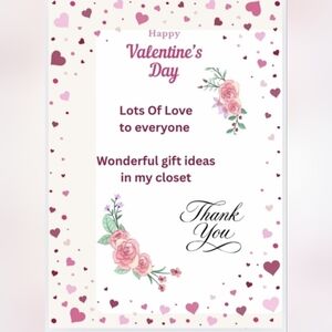 IT WON'T BE LONG UNTIL VALENTINE'S DAY...